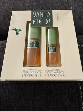 Vanilla Fields for Women by Coty Cologne Spray 2 oz. & 1 oz. Gift Set New D38